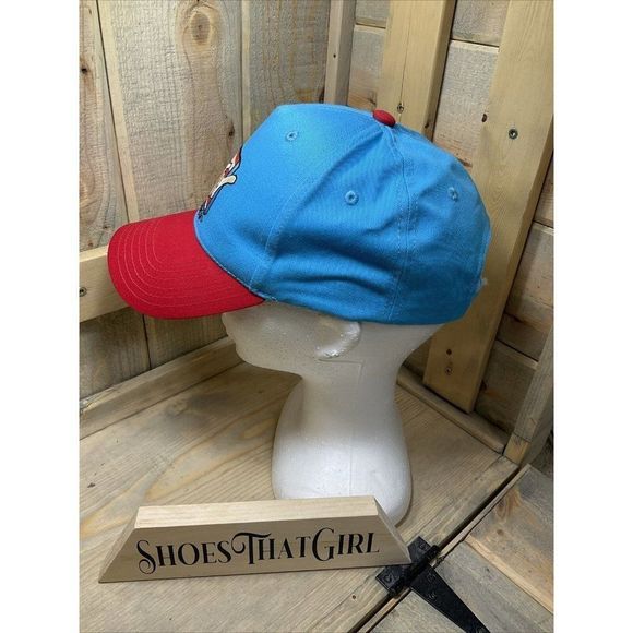 Mtv MUSIC TELEVISION BLUE RED ADJUSTABLE BASEBALL CAP American Flag Patriotic - Picture 4 of 7